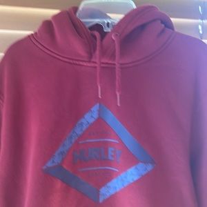 Hurley hoodie, large maroon, worn once